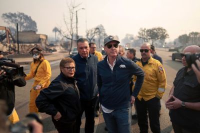 Powerful Winds Fuel Multiple Fires Across Los Angeles Area