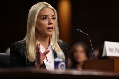 Pam Bondi Attends Confirmation Hearing To Be Attorney General