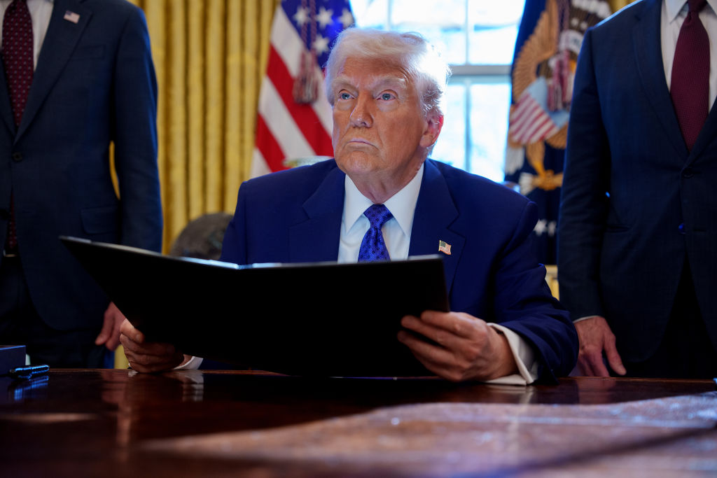 President Trump Signs An Executive Order At The White House