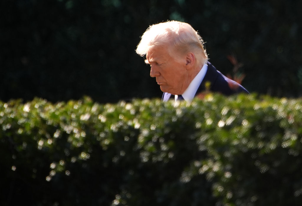 President Trump Departs The White House En Route To Mar-A-Lago