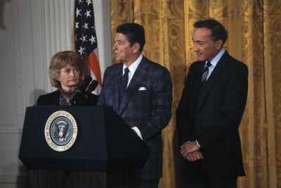 President Reagan Giving a Speech