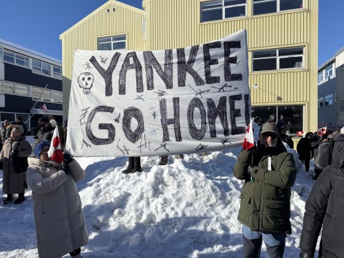 Greenlanders march to US consulate building, protesting Trump’s annexation bid