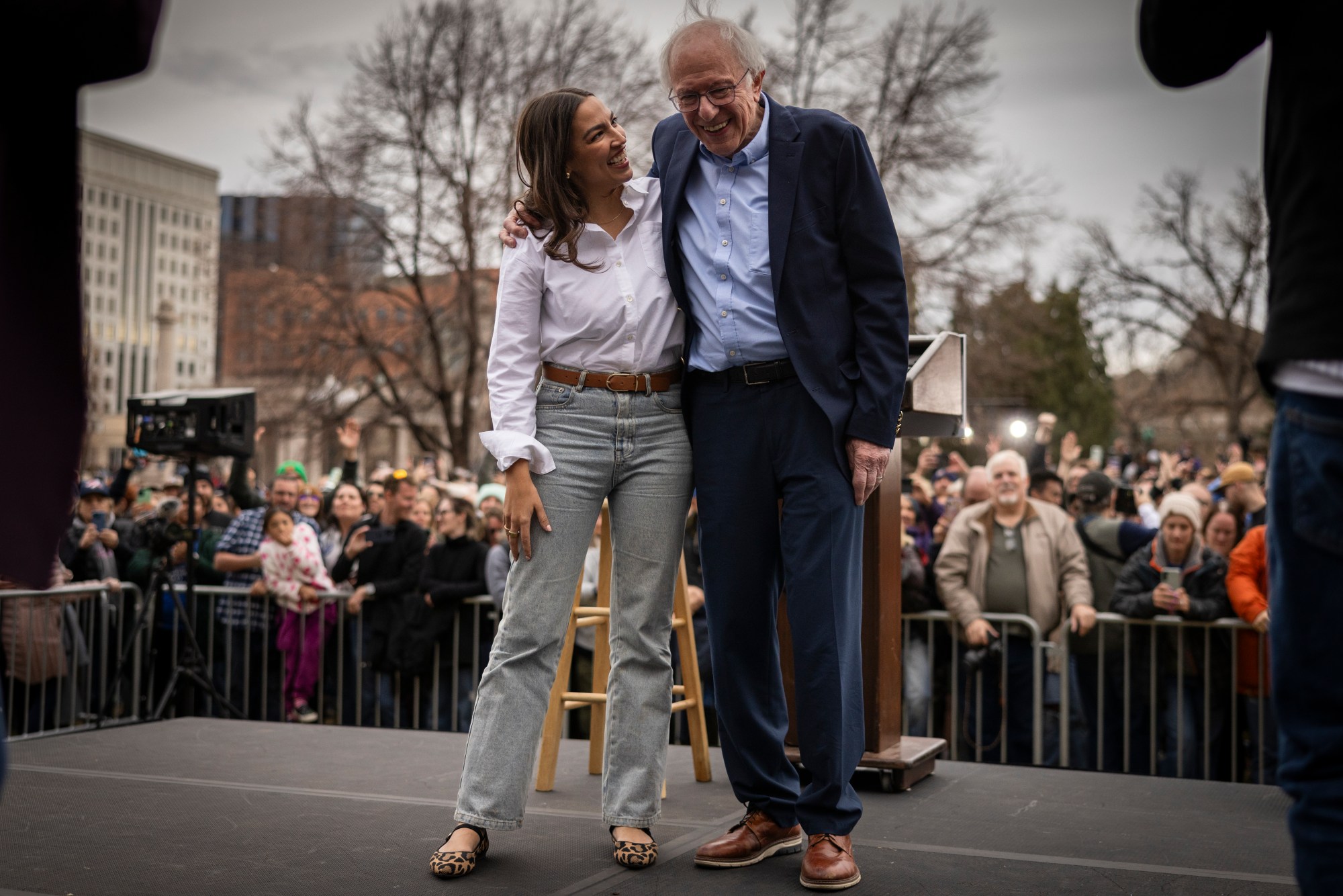 Bernie Sanders And Alexandria Ocasio-Cortez Hold A Rally In Denver