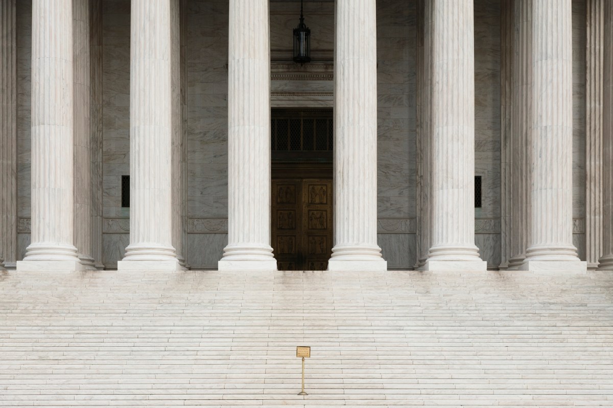 Front View of the Supreme Court.