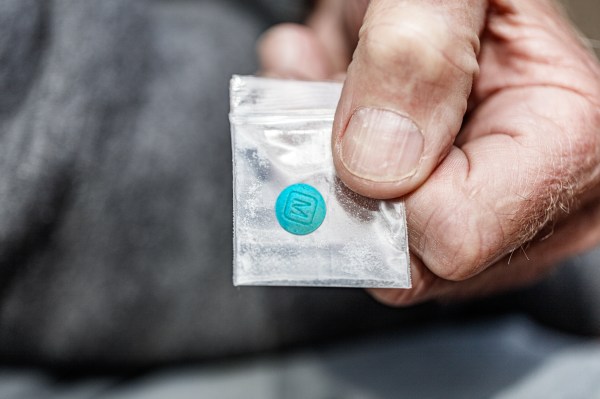 Fentanyl opiate in plastic bag (Getty Images). 