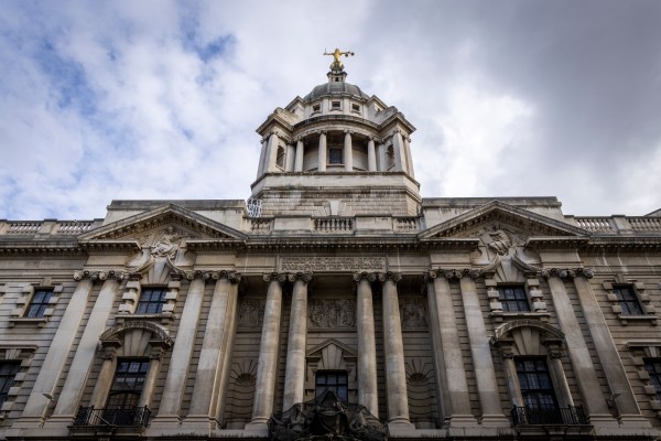 A gold statue of Lady Justice sits atop the Central Criminal Court on March 11, 2025, in London. (Photo by Andrew Aitchison/In pictures/Getty Images)