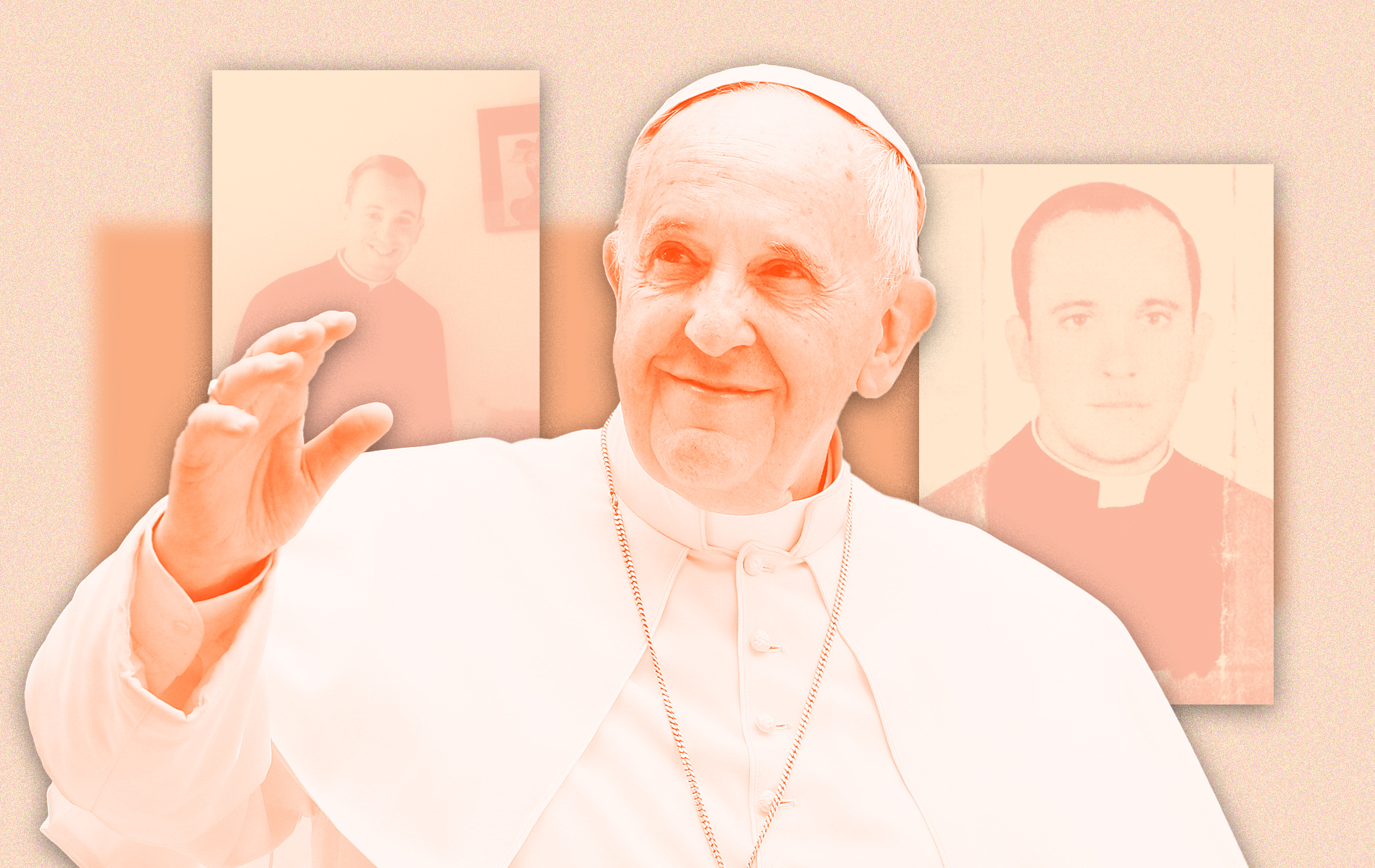 (Illustration by Noah Hickey/photos of Pope Francis via Getty Images)