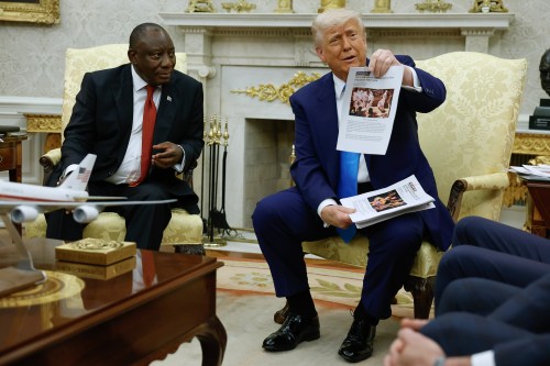 President Trump Meets With South African President Cyril Ramaphosa At The White House