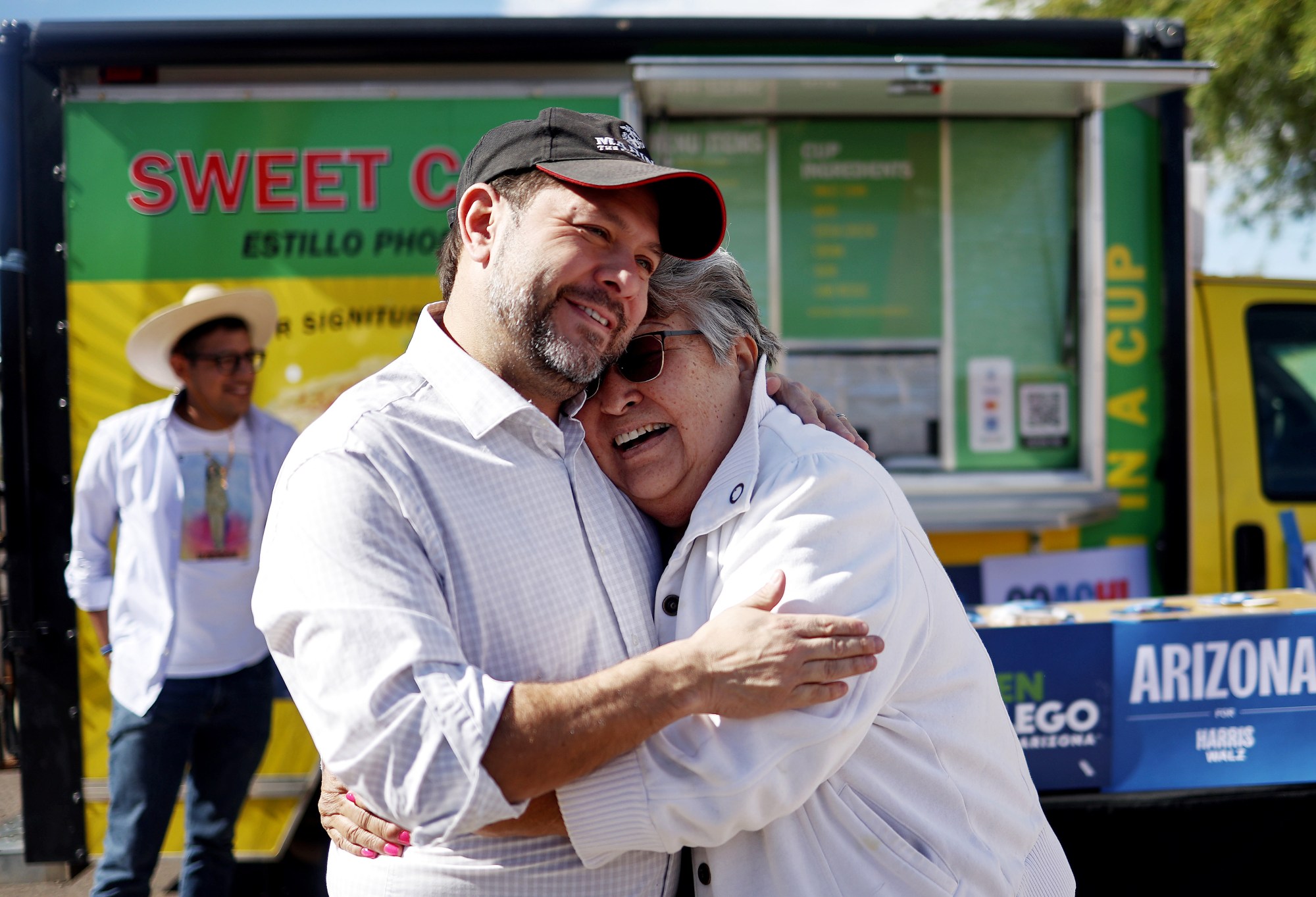 AZ Democratic Senate Candidate Ruben Gallego Campaigns On Election Day