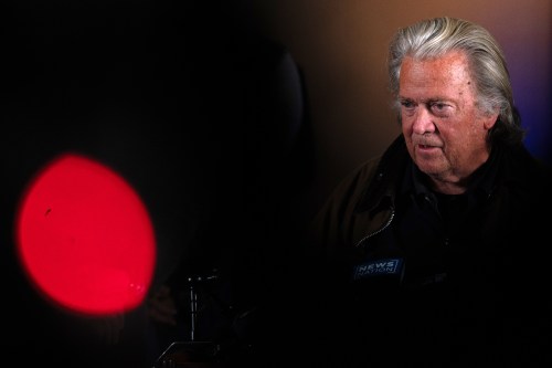 Steve Bannon Holds News Conference After Being Released From Prison A Week Before Election