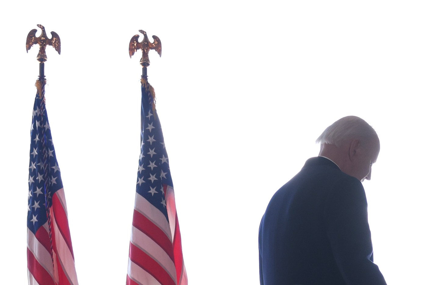 Joe Biden Delivers His First Speech As A Former President In Joint Base Andrews Sendoff Ceremony