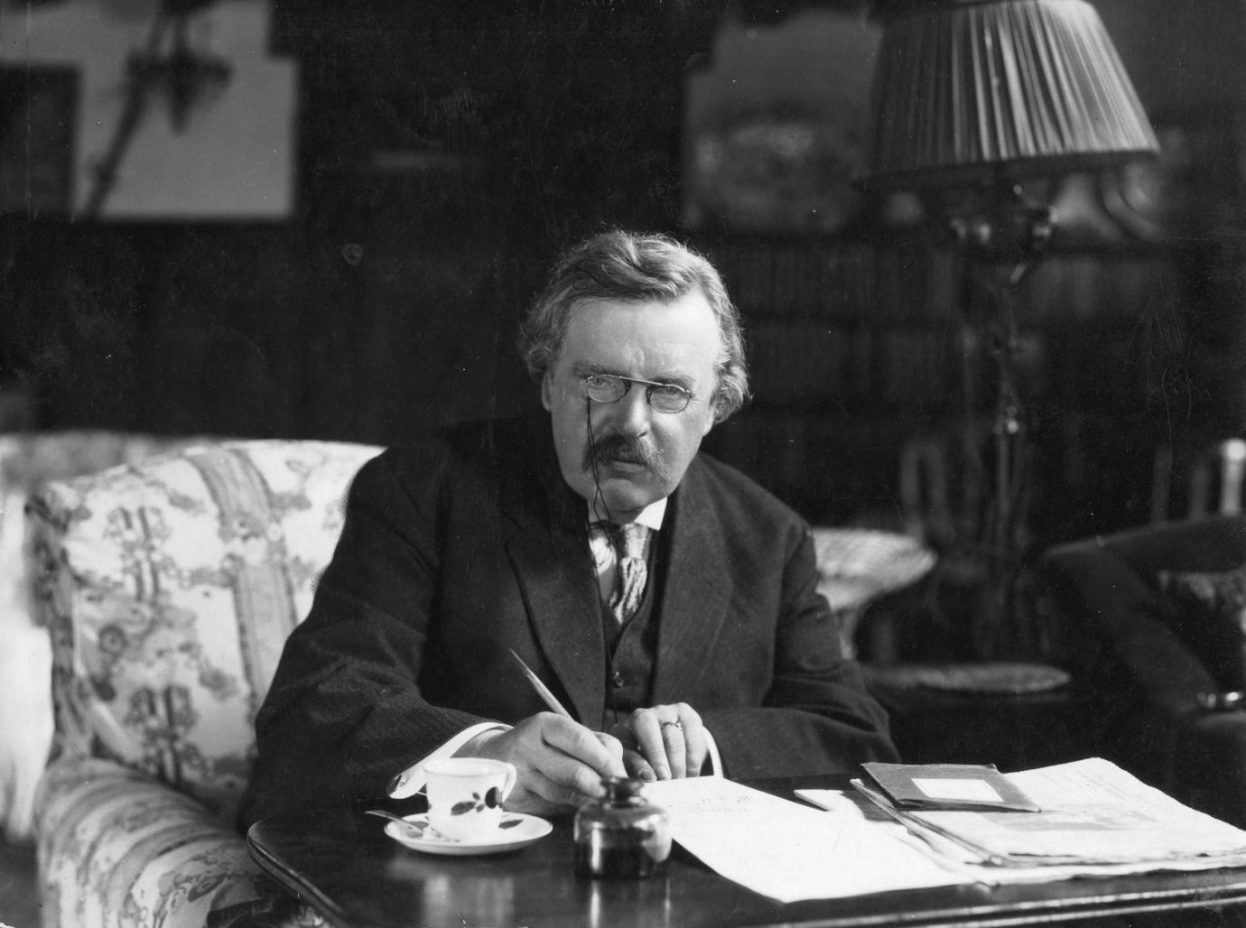 British author Gilbert Keith Chesterton. (Photo by Hulton Archive/Getty Images)