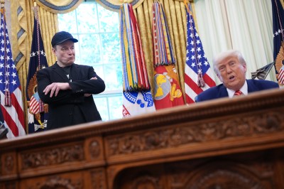 President Trump Holds Press Conference With Elon Musk in White House’s Oval Office