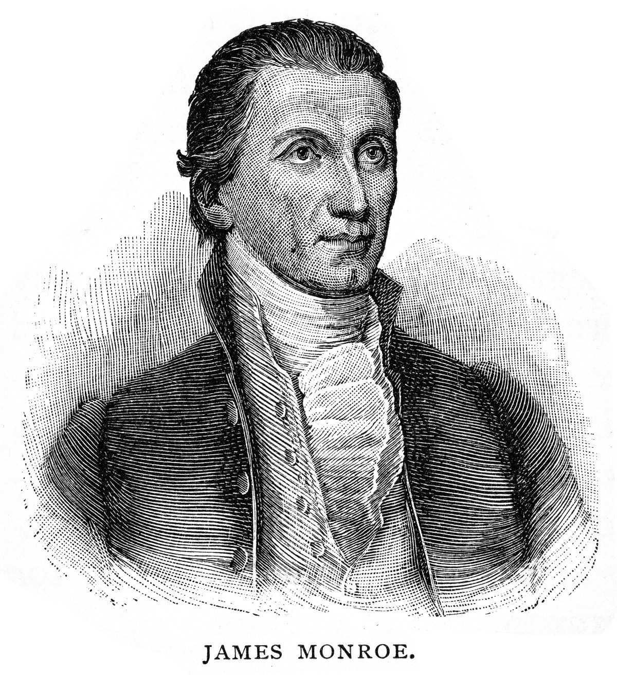 President James Monroe engraving 1895