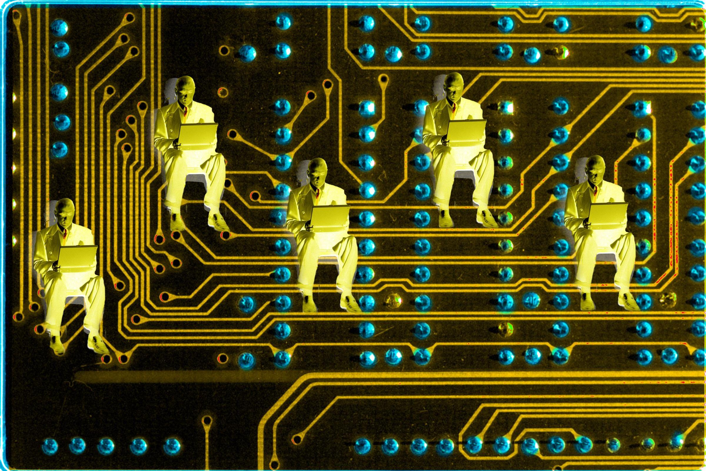 Generic Y2K, IT. This photo has been digitally altered, 14 January 2000. AFR P