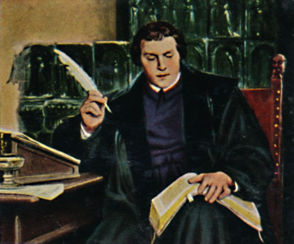 Portrait of Martin Luther by an unknown artist. (Photo by The Print Collector/Getty Images)