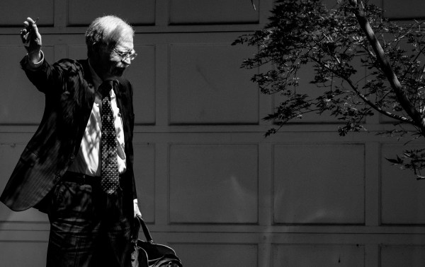 John Bolton, former national security adviser to President Trump, arrives home as the FBI searches his house August 22, 2025 in Bethesda, Maryland. The FBI conducted a court-authorized search of Bolton's home. (Photo by Andrew Harnik/Getty Images)