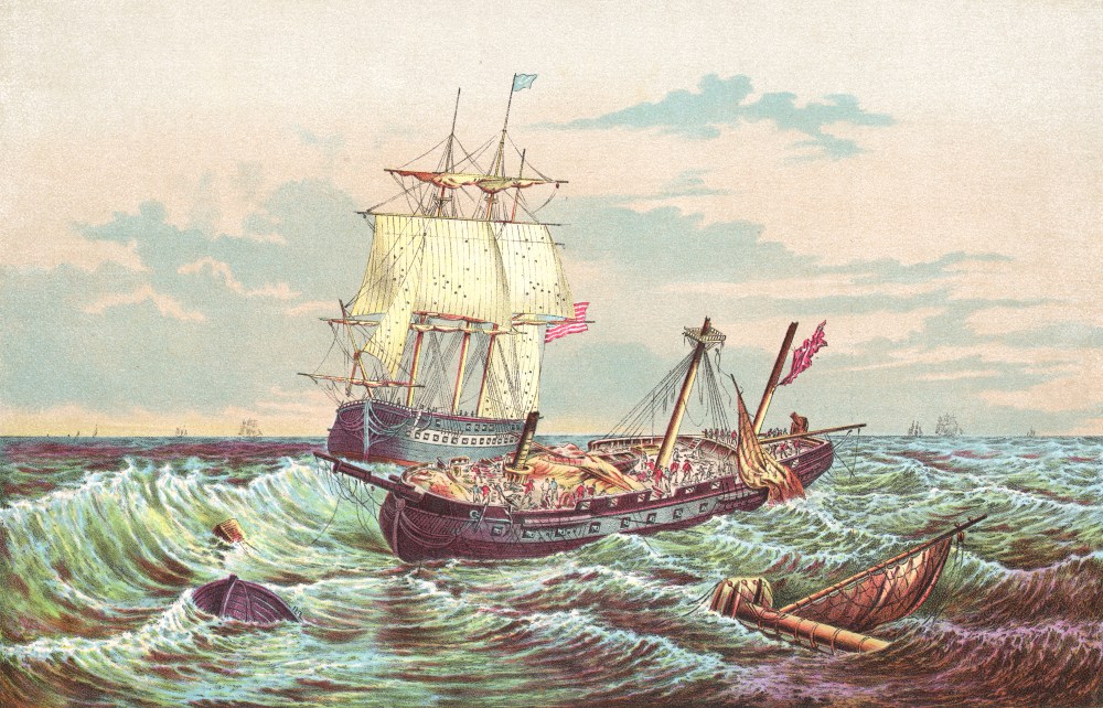 USS Constitution vs HMS Guerriere During the War of 1812 – 19th Century