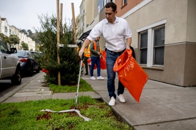 Mayor-elect Daniel Lurie Joins Neighborhood Cleanups In San Francisco