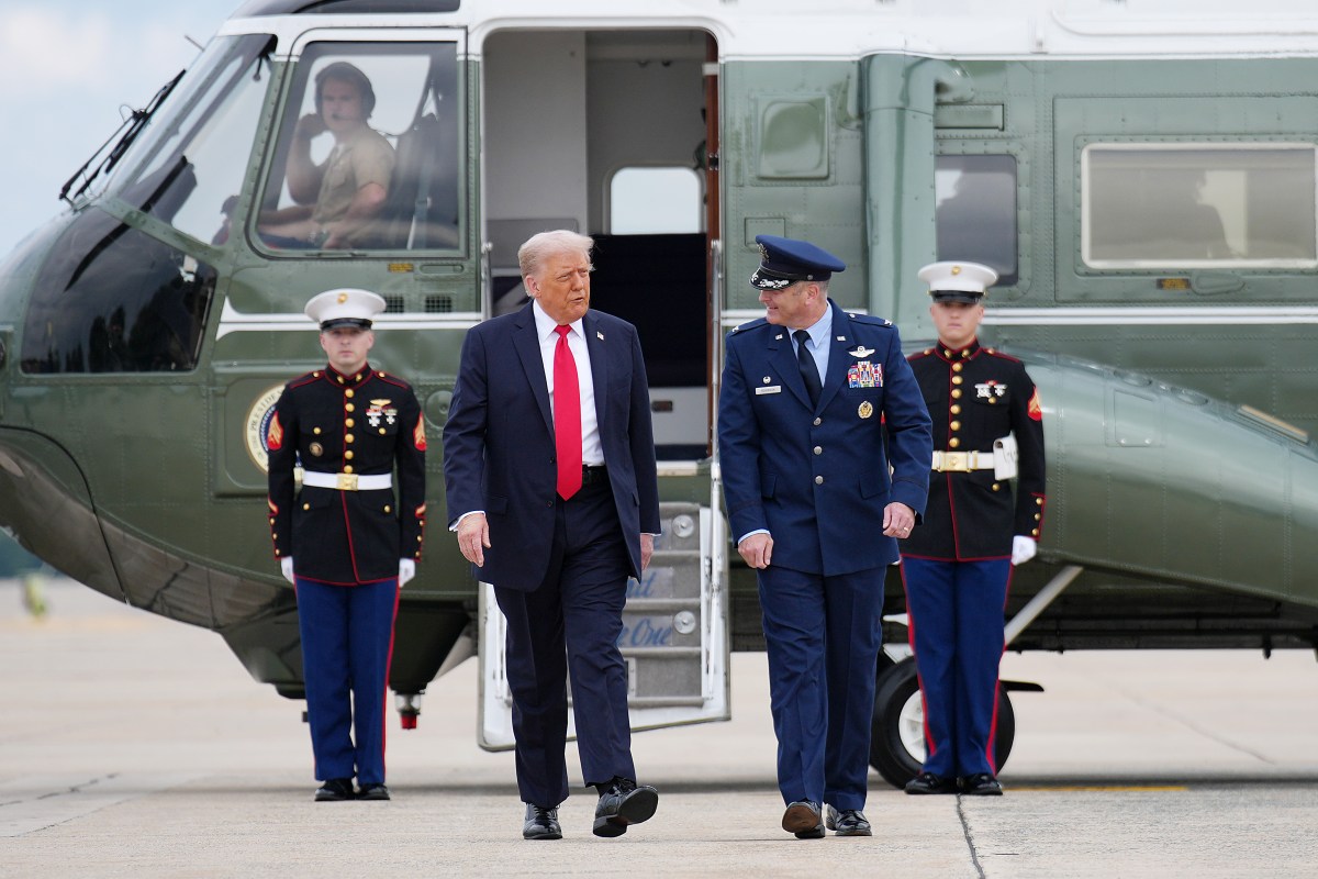 President Trump Travels To New York To Attend U.S. Open Finals