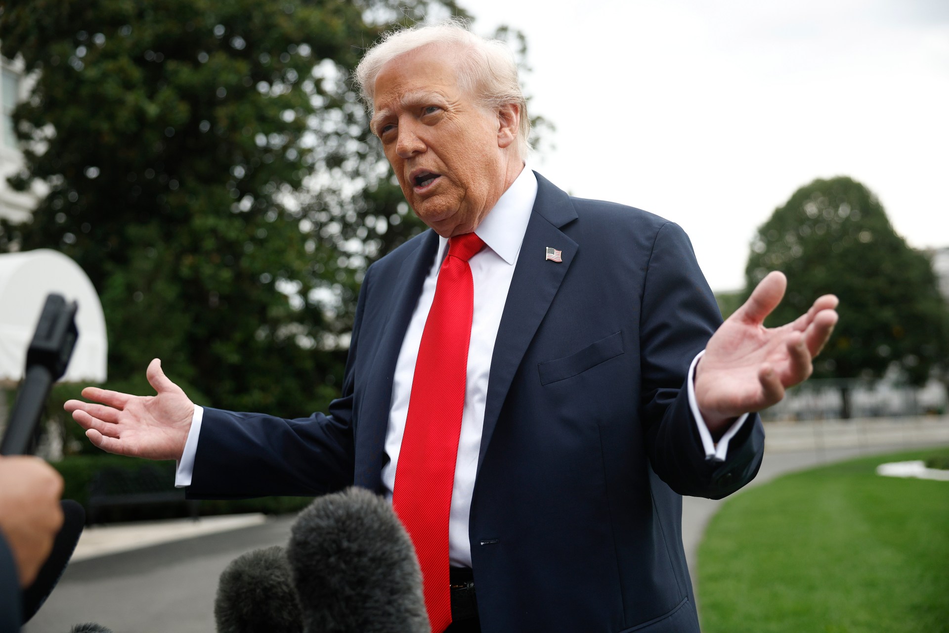 President Trump Departs Washington For United Kingdom