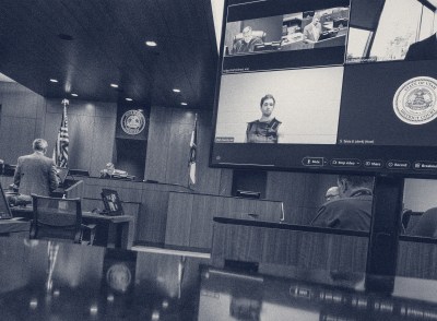 The suspect in the fatal shooting of Charlie Kirk, Tyler Robinson, appears via video during a court hearing in Provo, Utah, on September 16, 2025. (Photo by Scott G Winterton-Pool/Getty Images)