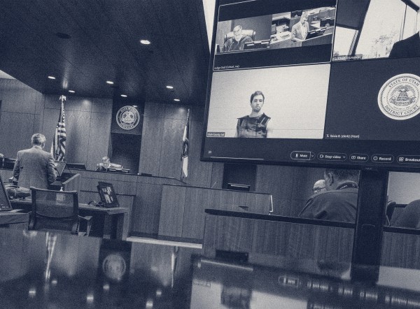 The suspect in the fatal shooting of Charlie Kirk, Tyler Robinson, appears via video during a court hearing in Provo, Utah, on September 16, 2025. (Photo by Scott G Winterton-Pool/Getty Images)