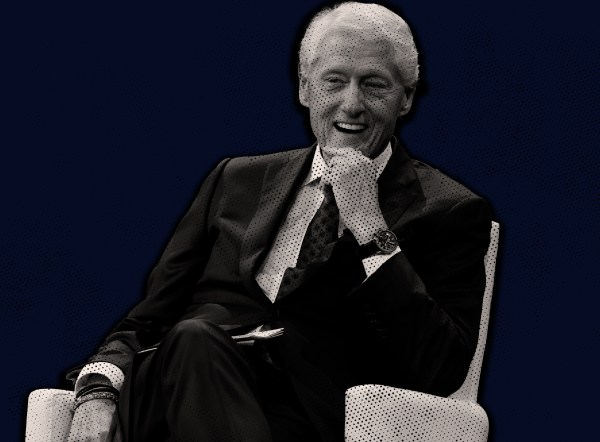 Illustration by Noah Hickey/The Dispatch (Photo by JP Yim/Getty Images for Clinton Global Initiative).