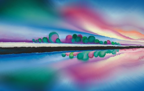 “Lake George Reflection” by Georgia O’Keeffe.