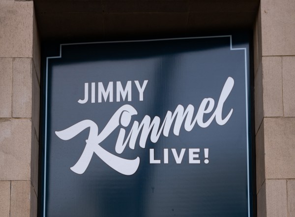 General view of the Disney-owned El Capitan Entertainment Centre, home of ABC’s “Jimmy Kimmel Live!”, on Hollywood Blvd on September 17, 2025 in Hollywood, California. (Photo by AaronP/Bauer-Griffin/GC Images)