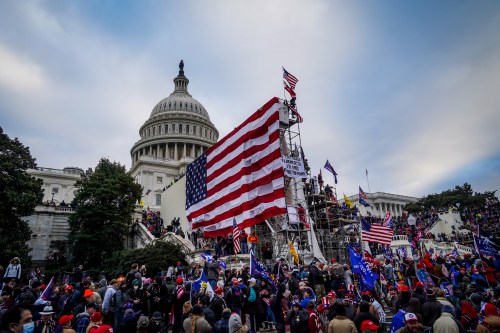 Trump supporters near the Capitol on January 6, 2021, in Washington, D.C. (Photo by Selcuk Acar/NurPhoto/Getty Images)