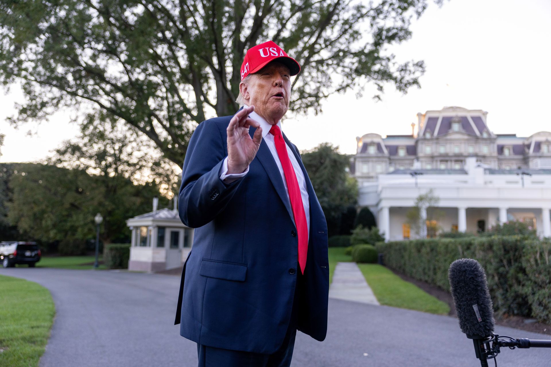President Trump Returns To The White House From Navy Celebration In Norfolk