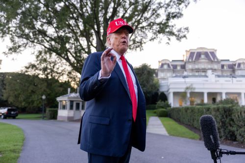 President Trump Returns To The White House From Navy Celebration In Norfolk