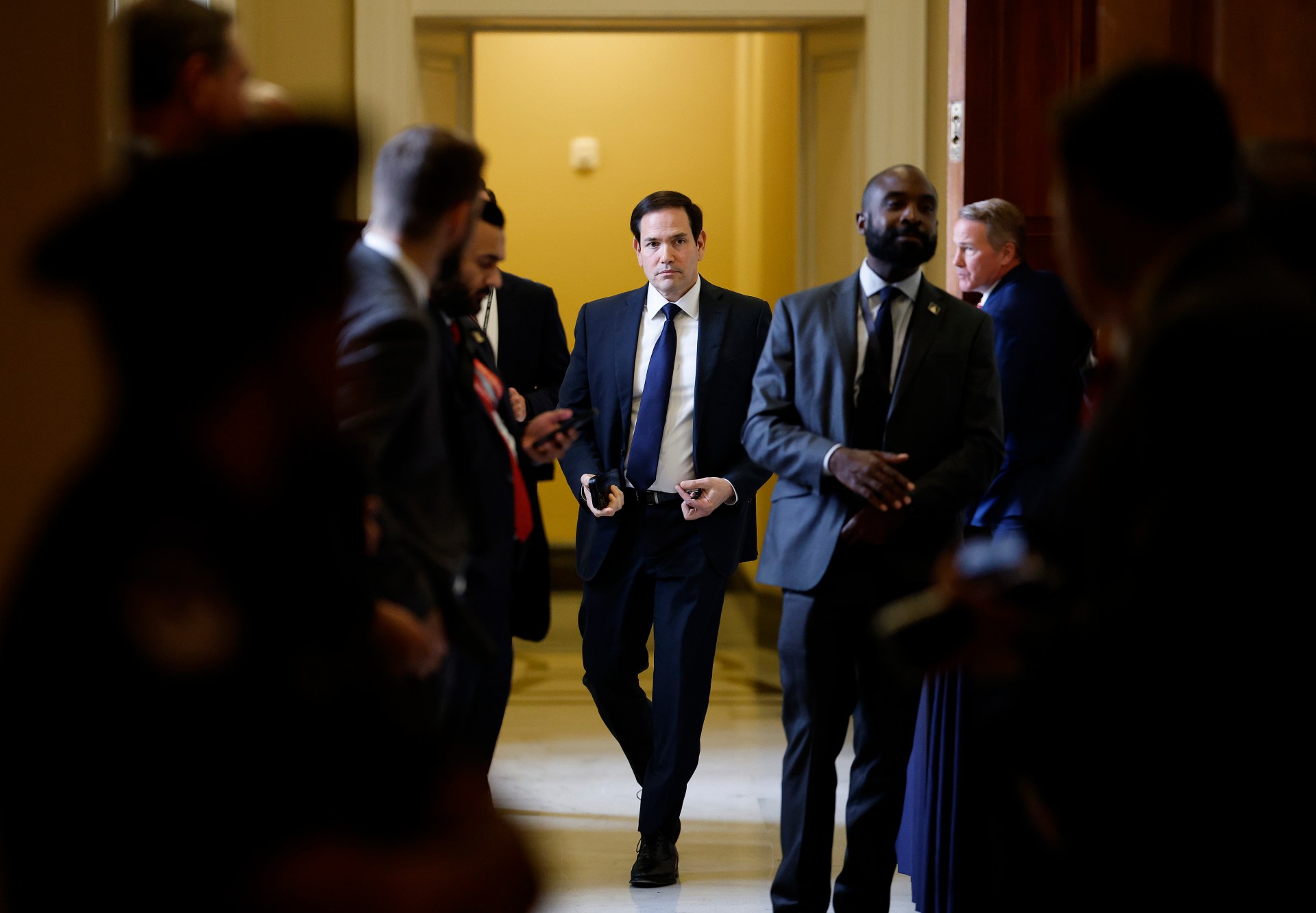 Secretary Of State Rubio Meets With Republican Senators On The Hill