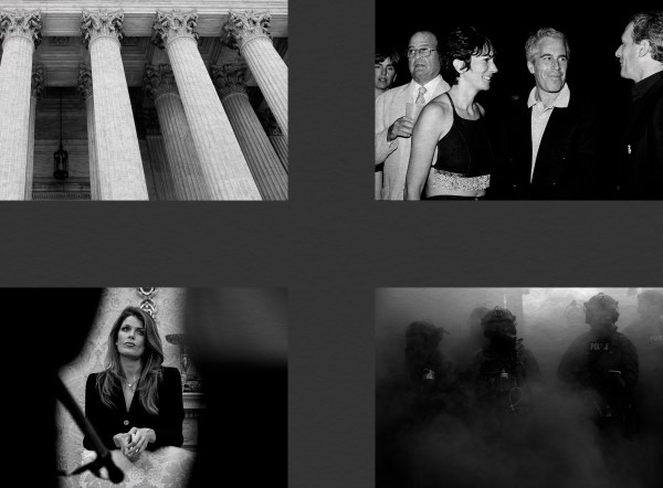 Illustration by Noah Hickey/The Dispatch (Photos via Getty Images).
