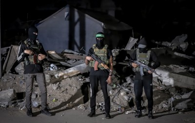 A group of people holding guns