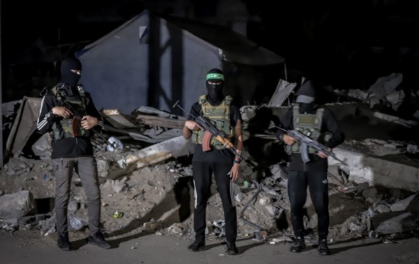 A group of people holding guns