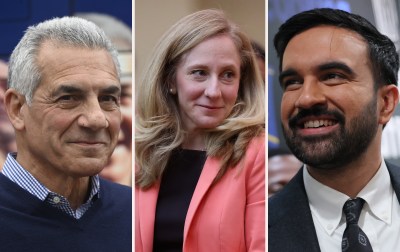 A collage of a man and a woman