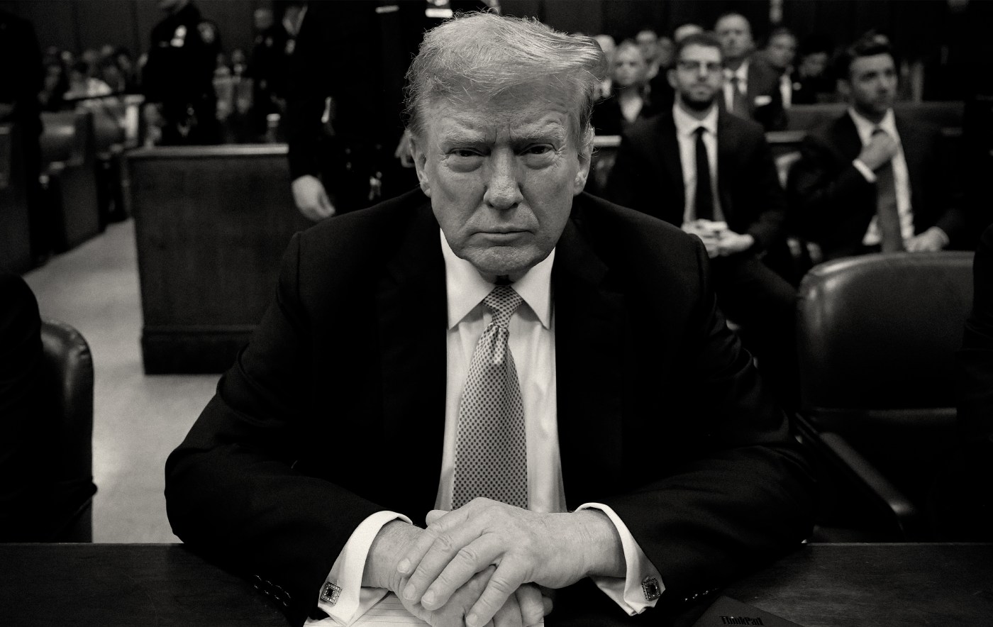 Photo illustration by Noah Hickey/The Dispatch (Photo by Michael M. Santiago / POOL / AFP).