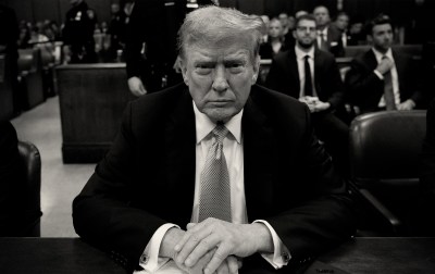 Photo illustration by Noah Hickey/The Dispatch (Photo by Michael M. Santiago / POOL / AFP).