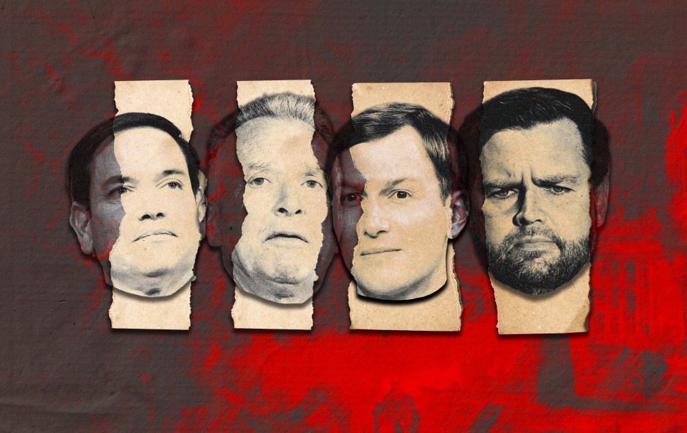 Illustration by Noah Hickey/The Dispatch (Photos via Getty Images).