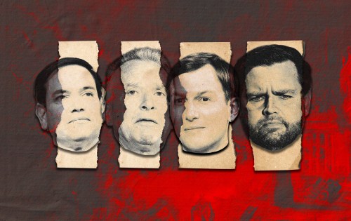 Illustration by Noah Hickey/The Dispatch (Photos via Getty Images).