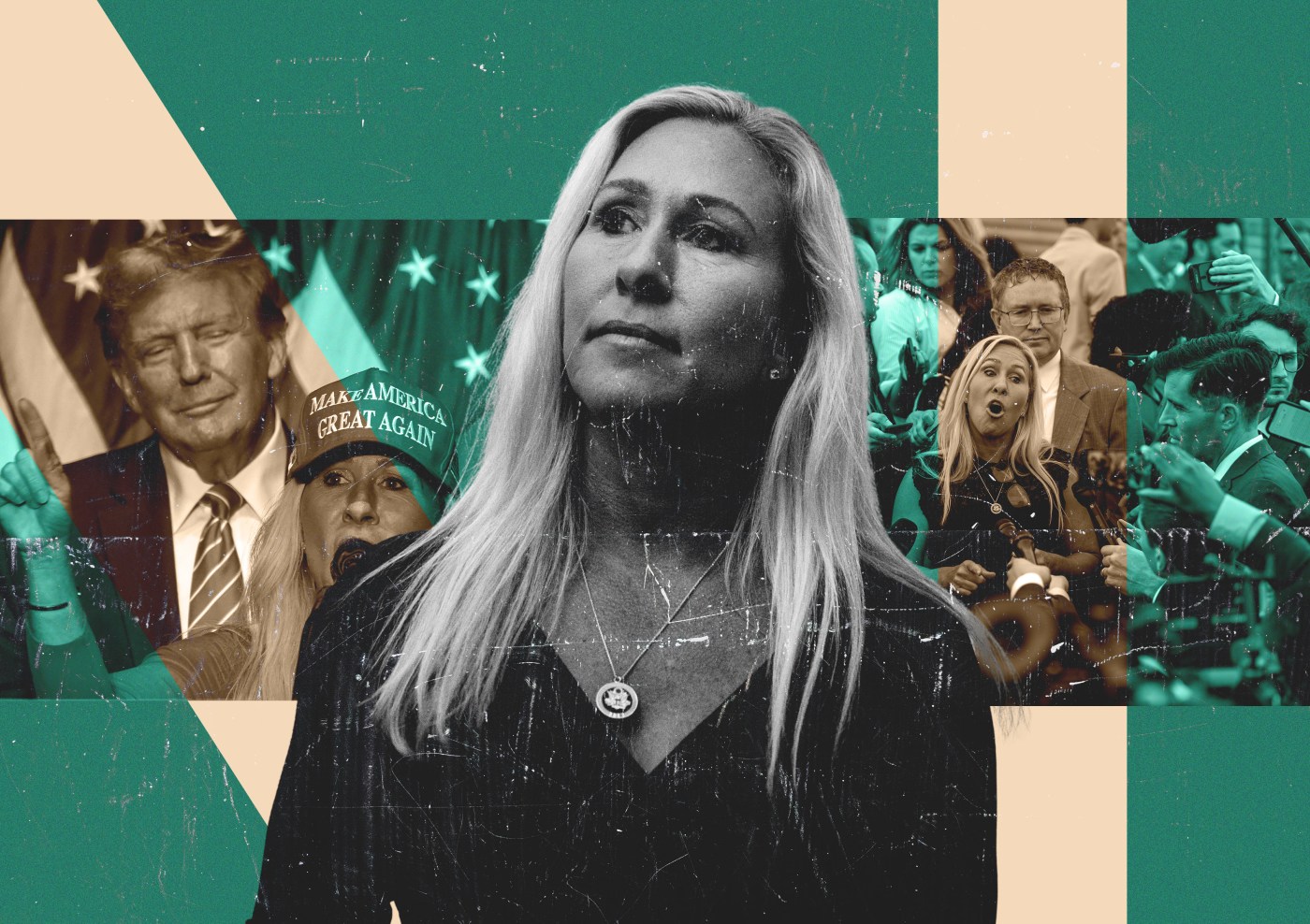 Illustration by Noah Hickey/The Dispatch. (Photographs from Getty Images)