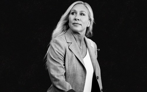 Illustration by Noah Hickey/The Dispatch (Photo by Tom Williams/CQ-Roll Call via Getty Images).