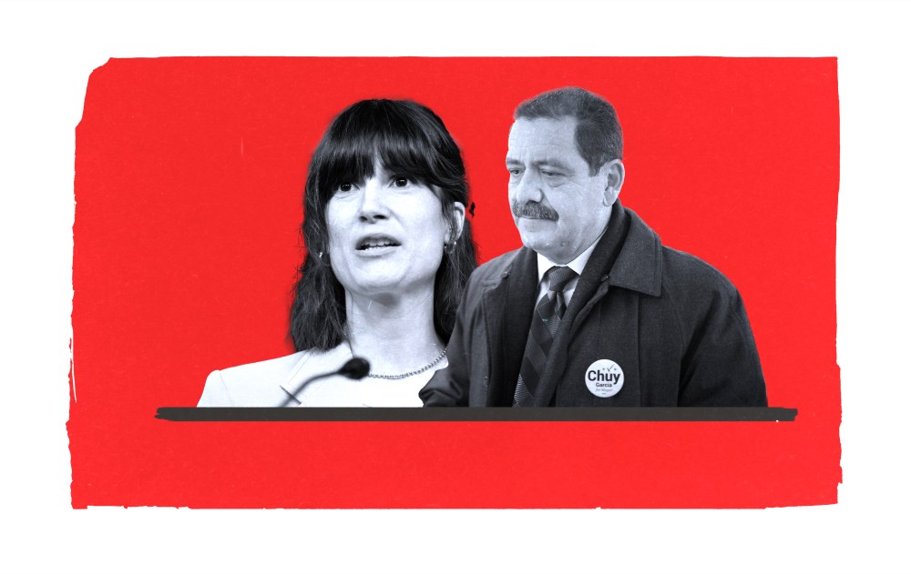 Illustration by Noah Hickey/The Dispatch (Photos of Glusenkamp Perez and Chuy Garcia via Getty Images).