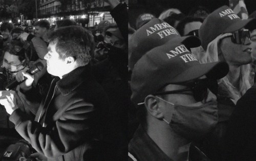 A group of people in a crowd