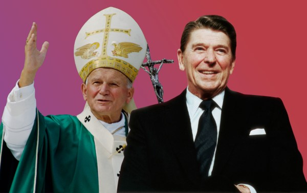 Illustration by Noah Hickey/The Dispatch (Photos by CORBIS/Corbis and THIERRY ORBAN/Sygma via Getty Images).